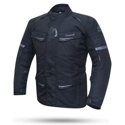 CHAQUETAS DE CORDURA TRAVEL HOMBRE DEGEND NEGRA  3/4 IMPERMEABLE TRANSPIRABLE