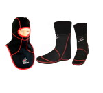 SOTOCASCO CON CUBRE PECHO TALLA UNICA Y ALCETINES TÉRMICOS Y  CORTAVIENTOS EN TEJIDO WINDSTOPPER  460/7401