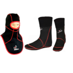 SOTOCASCO CON CUBRE PECHO TALLA UNICA Y ALCETINES TÉRMICOS Y  CORTAVIENTOS EN TEJIDO WINDSTOPPER  460/7401