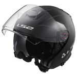 CASCO JET LS2-OF521 INFINITY MATT BLACK/NEGRO MATE - Imagen 2