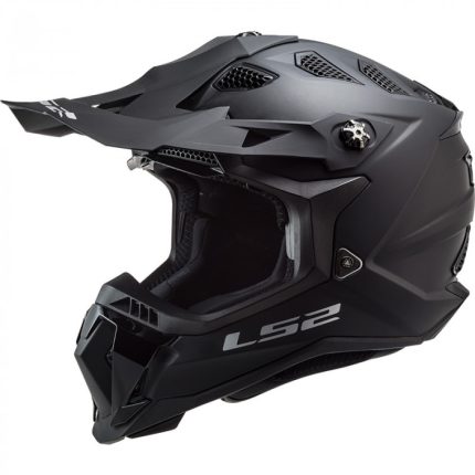 CASCO DE MOTO CROSS LS2 -MX700 SUBVERTER EVO NOIR MATT BLACK-ECE 22.06 NEGRO MATE