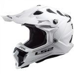 CASCO DE MOTO CROSS LS2 -MX700 SUBVERTER EVO SOLID WHITE-ECE 22.06 BLANCO SÓLIDO