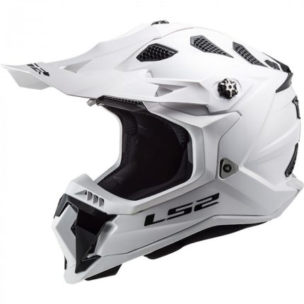 CASCO DE MOTO CROSS LS2 -MX700 SUBVERTER EVO SOLID WHITE-ECE 22.06 BLANCO SÓLIDO