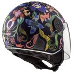 CASCO JET LS2 -OF558 SPHERE LUX II BLOOM BLUE PINK-06/ FLORACIÓN AZUL ROSA - Imagen 2