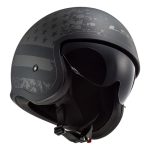CASCO JET  LS2 -OF599 SPITFIRE II MATT BLACK FLAG-06/BANDERA NEGRA MATE - Imagen 2