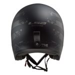 CASCO JET  LS2 -OF599 SPITFIRE II MATT BLACK FLAG-06/BANDERA NEGRA MATE - Imagen 4