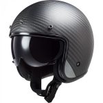 CASCO JET  LS2 -OF601 BOB C SOLID MATT CARBON/CARBONO MATE SÓLIDO ECE 22.06