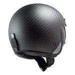 CASCO JET  LS2 -OF601 BOB C SOLID MATT CARBON/CARBONO MATE SÓLIDO ECE 22.06 - Imagen 2