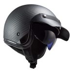 CASCO JET  LS2 -OF601 BOB C SOLID MATT CARBON/CARBONO MATE SÓLIDO ECE 22.06 - Imagen 3