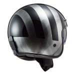 CASCO JET  LS2 -OF601 BOB LINES BLACK JEANS/LÍNEAS JEANS NEGROS - Imagen 2