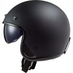 CASCO JET  LS2 -OF601 BOB SOLID MATT BLACK/NEGRO MATE SÓLIDO - Imagen 2