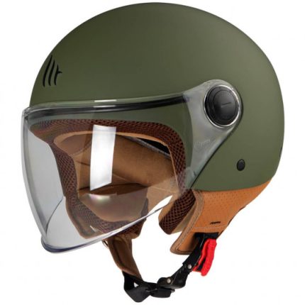 CASCO JET  MT-STREET SOLID A6 MATT GREEN/VERDE MATE