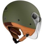 CASCO JET  MT-STREET SOLID A6 MATT GREEN/VERDE MATE - Imagen 2