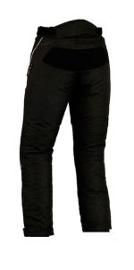 PANTALÓN DE MOTO EN CORDURA PARA CHICAS, 100% IMPERMEABLE 141NEGRO - Imagen 2