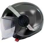 CASCO JET  MT-HELMET MT OF502SV VIALE SV 68 UNIT D2 MATT GREY / GRIS MATE - Imagen 2