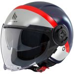 CASCO JET  MT-HELMET MT OF502SV VIALE SV 68 UNIT D7 MATT BLUE / AZUL MATE