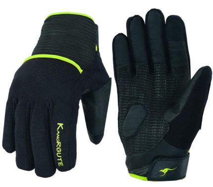GUANTES DE MOTO INVERNALES IMPERMEABLES Y TERMICOS , UNISEX HIMALAYA II FLUOR NEGRO