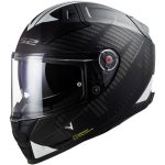CASCO INTEGRAL LS2- FF811 VECTOR II SPLITTER BLACK WHITE/ SPLITTER NEGRA BLANCA -ECE 22.06