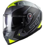 CASCO INTEGRAL LS2- FF811 VECTOR II SPLITTER M.TITAN.H-V YELL.-06 / TITANIO MATE  AMARILLO FLUOR