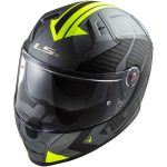 CASCO INTEGRAL LS2- FF811 VECTOR II SPLITTER M.TITAN.H-V YELL.-06 / TITANIO MATE  AMARILLO FLUOR - Imagen 3