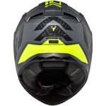 CASCO INTEGRAL LS2- FF811 VECTOR II SPLITTER M.TITAN.H-V YELL.-06 / TITANIO MATE  AMARILLO FLUOR - Imagen 5