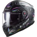 CASCO INTEGRAL LS2-FF811 VECTOR II TROPICAL BLACK WHITE/ BLANCO NEGRO -ECE 22.06