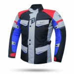 CHAQUETAS DE CORDURA DEGEND  TRAVEL HOMBRE NEGRO, GRIS, ROJO Y AZUL   3/4 IMPERMEABLE TRANSPIRABLE