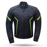 CHAQUETAS DE CORDURA  DEGEND  TECH NEGRA Y FLUOR  IMPERMEABLE TRANSPIRABLE - Imagen 2