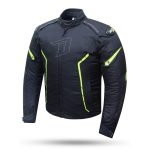 CHAQUETAS DE CORDURA  DEGEND  TECH NEGRA Y FLUOR  IMPERMEABLE TRANSPIRABLE