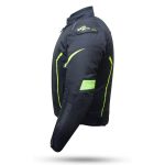 CHAQUETAS DE CORDURA  DEGEND  TECH NEGRA Y FLUOR  IMPERMEABLE TRANSPIRABLE - Imagen 3