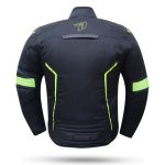 CHAQUETAS DE CORDURA  DEGEND  TECH NEGRA Y FLUOR  IMPERMEABLE TRANSPIRABLE - Imagen 4