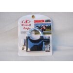 CANDADO ANTIRROBO DISCO CON ALARMA+WARNING NEGRO KUM