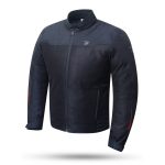 CHAQUETA SMART  NEGRA DEGEND  DE CORDURA PARA VERANO PERFORADA