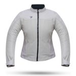 CHAQUETA SMART PARA MUJER PLATA DEGEND  DE VERANO PERFORADA CON PROTECCIONES C.E. - Imagen 2