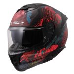 CASCO INTEGRAL DE LS2 -FF808 STREAM II JUNGLE M.BLACK PINK BLUE-ECE 22.06/ NEGRO MATE ROSA AZUL