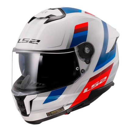 CASCO INTEGRAL DE LS2 -FF808 STREAM II VINTAGE WHITE BLUE RED-ECE 22.06/ VINTAGE BLANCO AZUL ROJO