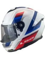 CASCO INTEGRAL DE LS2 -FF808 STREAM II VINTAGE WHITE BLUE RED-ECE 22.06/ VINTAGE BLANCO AZUL ROJO - Imagen 3