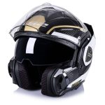 CASCO MODULAR LS2- FF901 ADVANT X METRYK BLACK GOLD-ECE 22.06. METRYK NEGRO ORO - Imagen 4