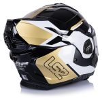 CASCO MODULAR LS2- FF901 ADVANT X METRYK BLACK GOLD-ECE 22.06. METRYK NEGRO ORO - Imagen 5