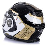 CASCO MODULAR LS2- FF901 ADVANT X METRYK BLACK GOLD-ECE 22.06. METRYK NEGRO ORO - Imagen 6