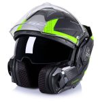 CASCO MODULAR LS2-FF901 ADVANT X OBLIVION M.BLACK H-V-ECE 22.06. NEGRO MATE AMARILLO H-V - Imagen 5