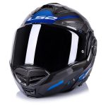 CASCO MODULAR LS2- FF901 ADVANT X SPECTRUM BLACK TITAN.BLUE-ECE 22.06. NEGRO TITAN.AZUL - Imagen 3