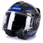 CASCO MODULAR LS2- FF901 ADVANT X SPECTRUM BLACK TITAN.BLUE-ECE 22.06. NEGRO TITAN.AZUL - Imagen 4