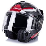 CASCO MODULAR LS2- FF901 ADVANT X SPECTRUM BLACK WHITE RED-ECE 22.06. NEGRO BLANCO ROJO - Imagen 3