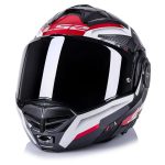 CASCO MODULAR LS2- FF901 ADVANT X SPECTRUM BLACK WHITE RED-ECE 22.06. NEGRO BLANCO ROJO - Imagen 4