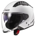 CASCO JET LS2 -OF600 COPTER II GLOSS WHITE-ECE 22.06. BLANCO