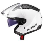 CASCO JET LS2 -OF600 COPTER II GLOSS WHITE-ECE 22.06. BLANCO - Imagen 5