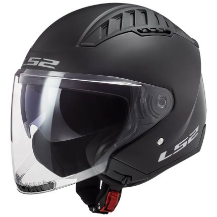 CASCO JET LS2 -OF600 COPTER II MATT BLACK-ECE 22.06.  NEGRO MATE