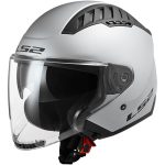 CASCO JET LS2 -OF600 COPTER II MATT SILVER-ECE 22.06. PLATA MATE
