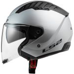 CASCO JET LS2 -OF600 COPTER II MATT SILVER-ECE 22.06. PLATA MATE - Imagen 3